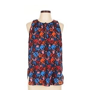 J. Crew Multicolor Floral Tank Top